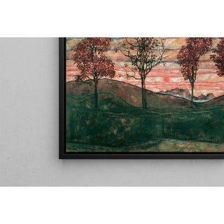 4 Arbres d'Egon Schiele | Reproduction Tableau Décoration murale affiche copie