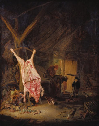 Adriaen van Ostade - Slaughtered Pig in a Barn.webp