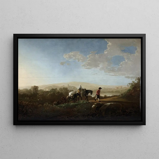 Aelbert Cuyp - Travelers in Hilly Countryside.webp