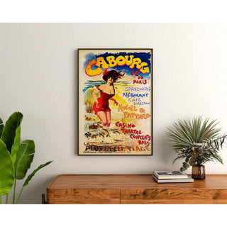 Affiche Cabourg - Poster retro ancien vintage de la Normandie