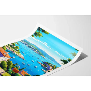 Affiche Côte d'Azur Vintage