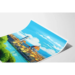 Affiche Florence Italie Vintage
