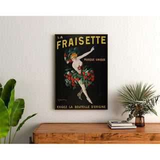Affiche publicitaire vintage - Liqueur La Fraisette