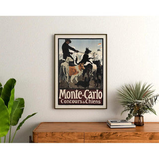 Affiche vintage - Monte-Carlo, Concours de Chiens - Jules-Alexandre Grün