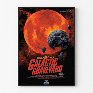 Affiche vintage NASA - Galactic Graveyard 2020