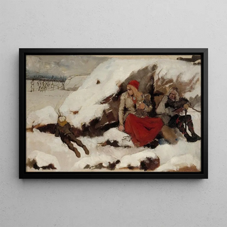 Albert Edelfelt - Study For Burned Village.webp