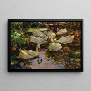 Alexander Koester - Enten im Wasser ohne Sonne.webp