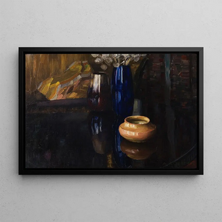 Alexander Koester - Vasenstillleben auf Mahagonitisch.webp