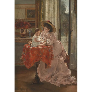 Alfred Stevens - Die glckliche Mutter.webp
