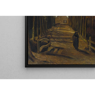 Allée de peupliers en automne - Vincent van Gogh | Reproduction Tableau Décoration murale affiche copie