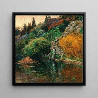 Ambiance du soir, motif du parc de S. K. H. l'archiduc Joseph à Fiume - Olga Wisinger-Florian