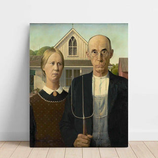 American Gothic de Grant Wood | Reproduction Tableau Décoration murale affiche copie