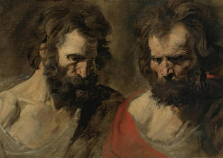 Anthony van Dyck - Two Studies Of A Bearded Man.webp