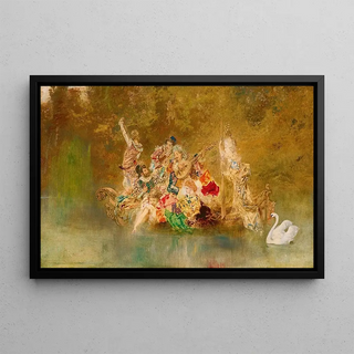 Anton Romako - Lustige Gesellschaft in einer Gondel.webp