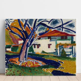 Arbres bleus - Henry Lyman Saÿen | Reproduction Tableau Décoration murale affiche copie