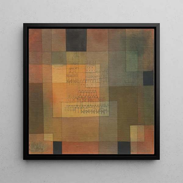 Reproductie van het schilderij Architectuur polyfoonisch - Paul Klee