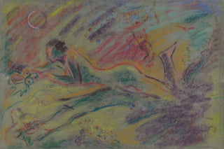 Arnold Peter WeiszKubnan - Reclining Female Nude in a Landscape.webp