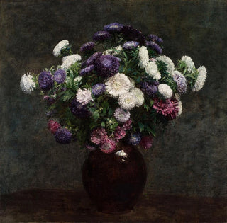 Asters dans un vase - Henri Fantin-Latour