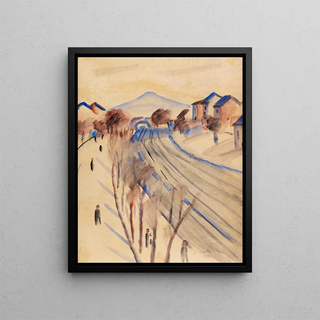 August Macke - lberg mit Bahngleisen II.webp