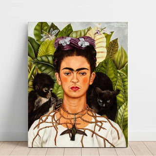 Autoportrait avec un collier d'épines - Frida Kahlo | Reproduction Tableau Décoration murale affiche copie