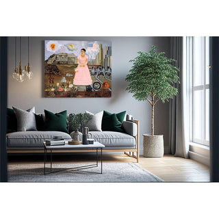 Autoportrait sur la frontière entre le Mexique et les États-Unis de Frida Kahlo | Reproduction Tableau Décoration murale affiche copie