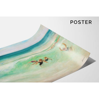 Baigneurs dans la Vague - Henri Lebasque | Reproduction Tableau Décoration murale affiche copie