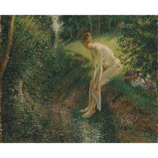 Baigneuse dans les bois - Camille Pissarro | Reproduction Tableau Décoration murale affiche copie