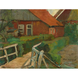 Bâtiment de ferme avec pont - Piet Mondrian | Reproduction Tableau Décoration murale affiche copie
