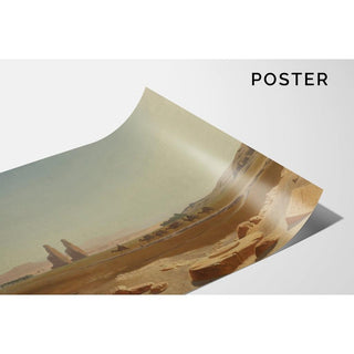 Caravane passant près des colosses de Memnon, Thèbes - Jean-Léon Gérôme | Reproduction Tableau Décoration murale affiche copie