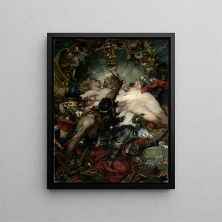 Carl Hoff - Parodie auf Ferdinand Kellers Gemlde Der Trkenlouis.webp