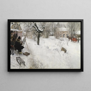 Carl Larsson - OpenAir Painter WinterMotif from sgatan 145 Stockholm.webp