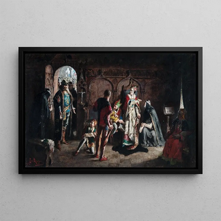 Carl Larsson - Sten Sture the Elder Frees the Captive Danish Queen Kristina from the Vadstena Monastery.webp