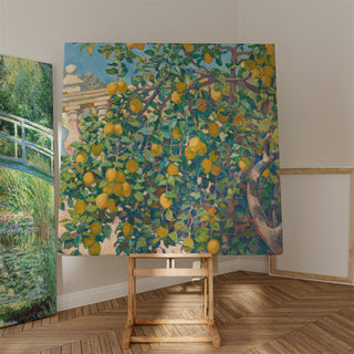 Kunstdruk | Citroentakken bij La Mortola - Theo van Rysselberghe