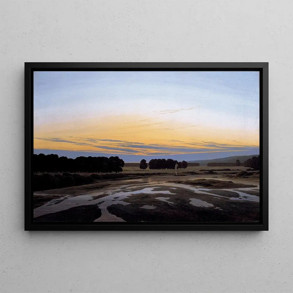 Het Grote Hekje bij Dresden - Caspar David Friedrich — ingelijst kunstwerk aan de muur