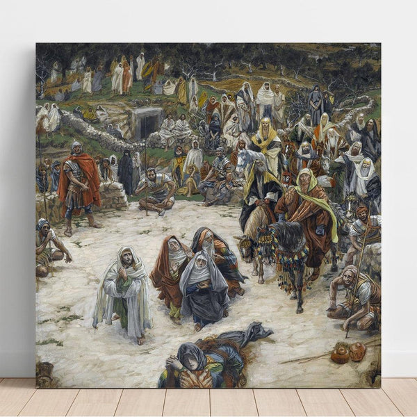 Reproductie van het schilderij Wat Onze Heer zag vanaf het kruis - James Tissot