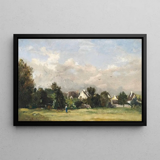 Charles Franois Daubigny - Paysanne Prs Dun Village.webp