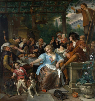 Compagnie joyeuse sur une terrasse - Jan Steen