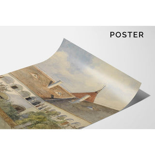 Cour à arcades de Maria Anzbach - Marie Egner | Reproduction Tableau Décoration murale affiche copie