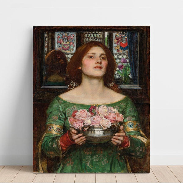 Reproductie van het schilderij Pluk de rozenknoppen zolang je kunt - John William Waterhouse