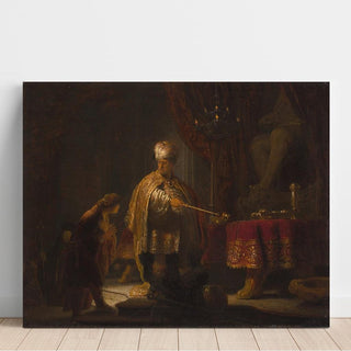 Daniel et Cyrus devant l'idole Bel - Rembrandt van Rijn | Reproduction Tableau Décoration murale affiche copie