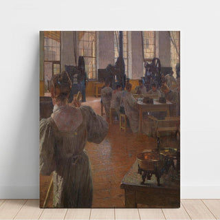 Dans l'usine de substituts de café - Carl Moll | Reproduction Tableau Décoration murale affiche copie