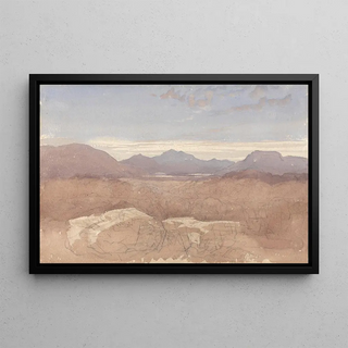 David Cox - A Mountainous View North Wales.webp