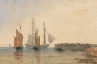 David Cox - Entrance to Calais Harbour.webp