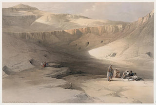 David Roberts - Entrance to the tombs of the kings of Thebes BabelMalouk Bbn alMulk.webp