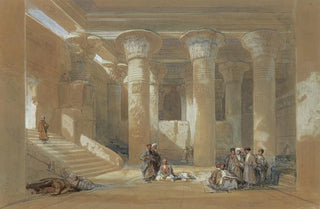 David Roberts - The Grand Portico at the Temple at Esneh Egypt.webp