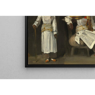 Deux études d'un indien de Calcutta, assis et debout - Eugène Delacroix | Reproduction Tableau Décoration murale affiche copie