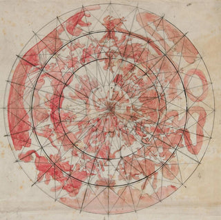 Kunstdruk | Studie van compositie met zodiacale figuren voor de muurschildering van het plafond van de Uren in de Kamer van het Capitool van de staat Pennsylvania in Harrisburg - Edwin Austin Abbey