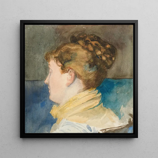 Kunstdruk | Portret van Mme Abbey - Edwin Austin Abbey