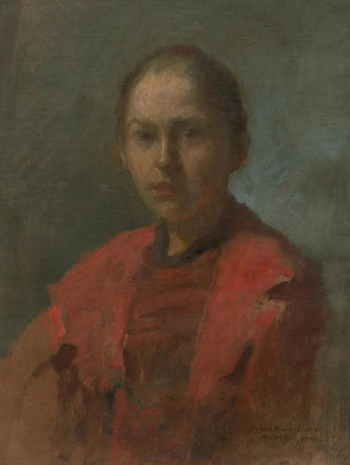 Elemr HalszHradil - Girl in a red dress.webp