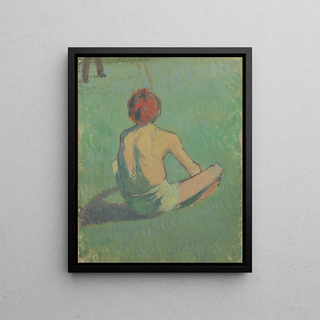 Emile Bernard - Boy sitting in the grass.webp